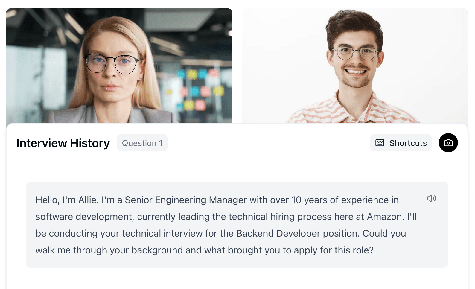 Interview Simulation Feature